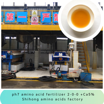 Enzymatic Amino Acid Chelated Calcium 5% NPK 2-0-0 Organic Nitrogen Liquid Fertilizer Chlorine Free