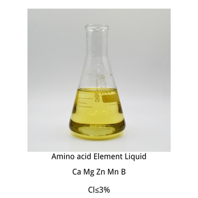 Ph3-5 Amino Acid Liquid Fertilizer With Ca Mg Zn B Mn Yellow Liquid Amino Acid Organic Fertilizer