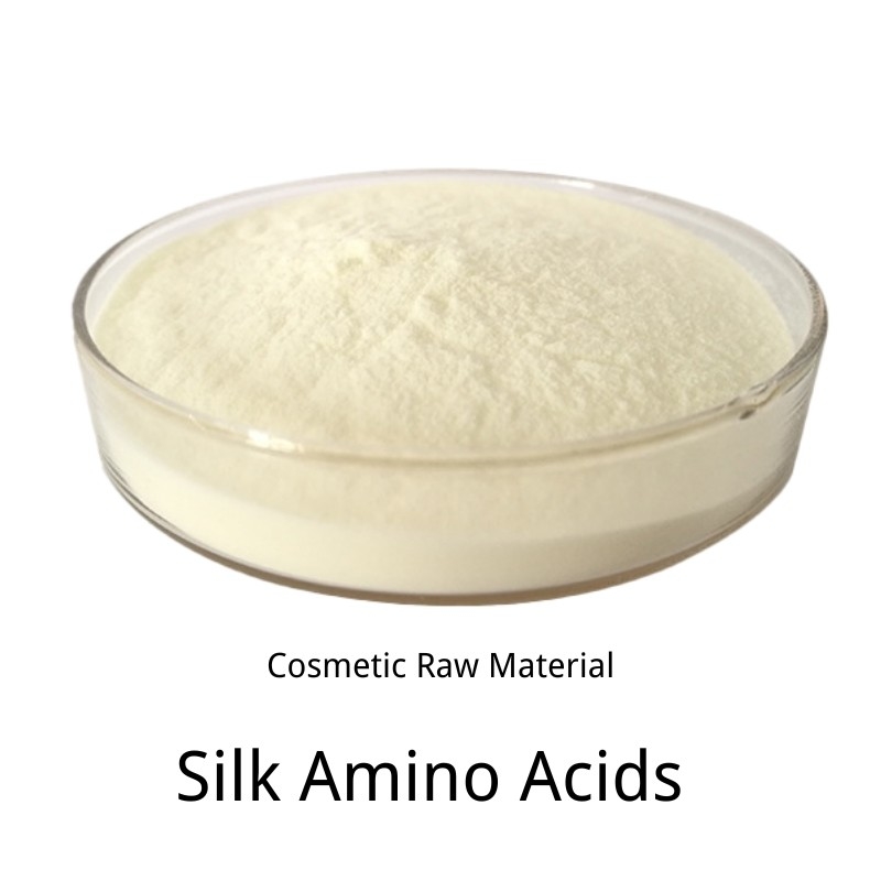 Hydrolyzed Silk Amino Acids 90% White Powder Silk Protein For Cosmetic Skin Body